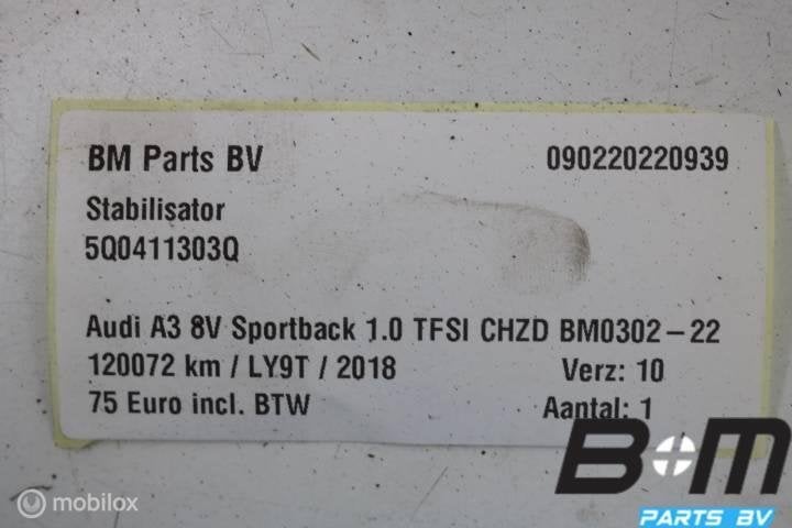 Stabilisator Audi A3 8V 5Q0411303Q, Gebruikt