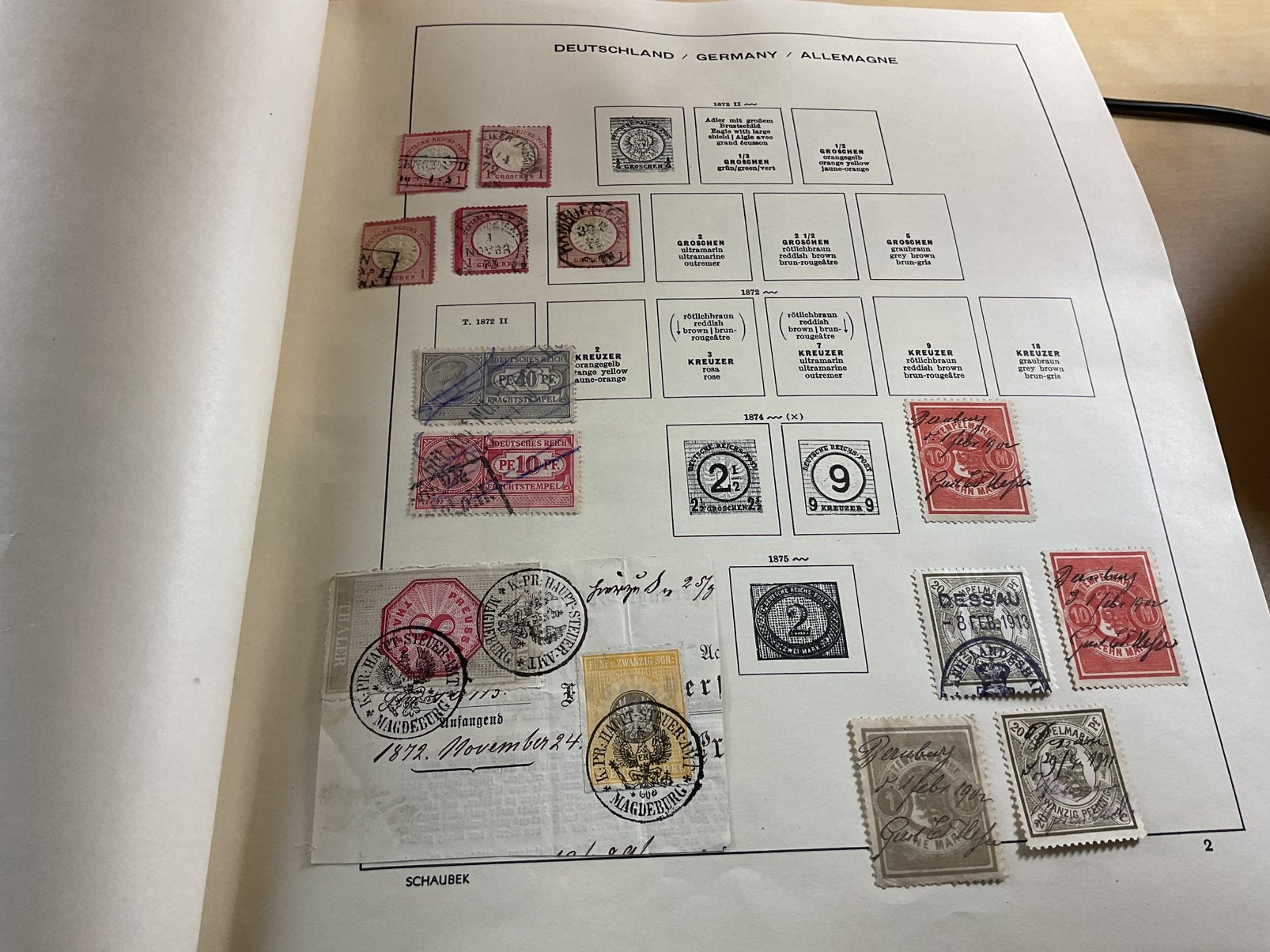 Enorm dik album Duitsland en gebieden tm 1957 (adv 1 van 4), Postzegels en Munten, Postzegels | Volle albums en Verzamelingen