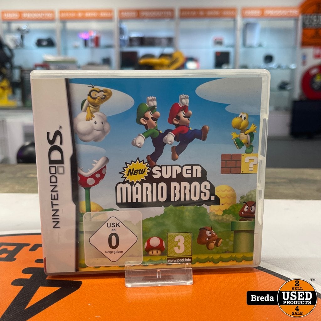 Nintendo DS - Super Mario Bros, Nintendo, Zo goed als nieuw, Support@nintendo.com, 11-1 Hokotate-cho, Kamitoba, Minami-ku
Kyoto 601-8501
Japan
