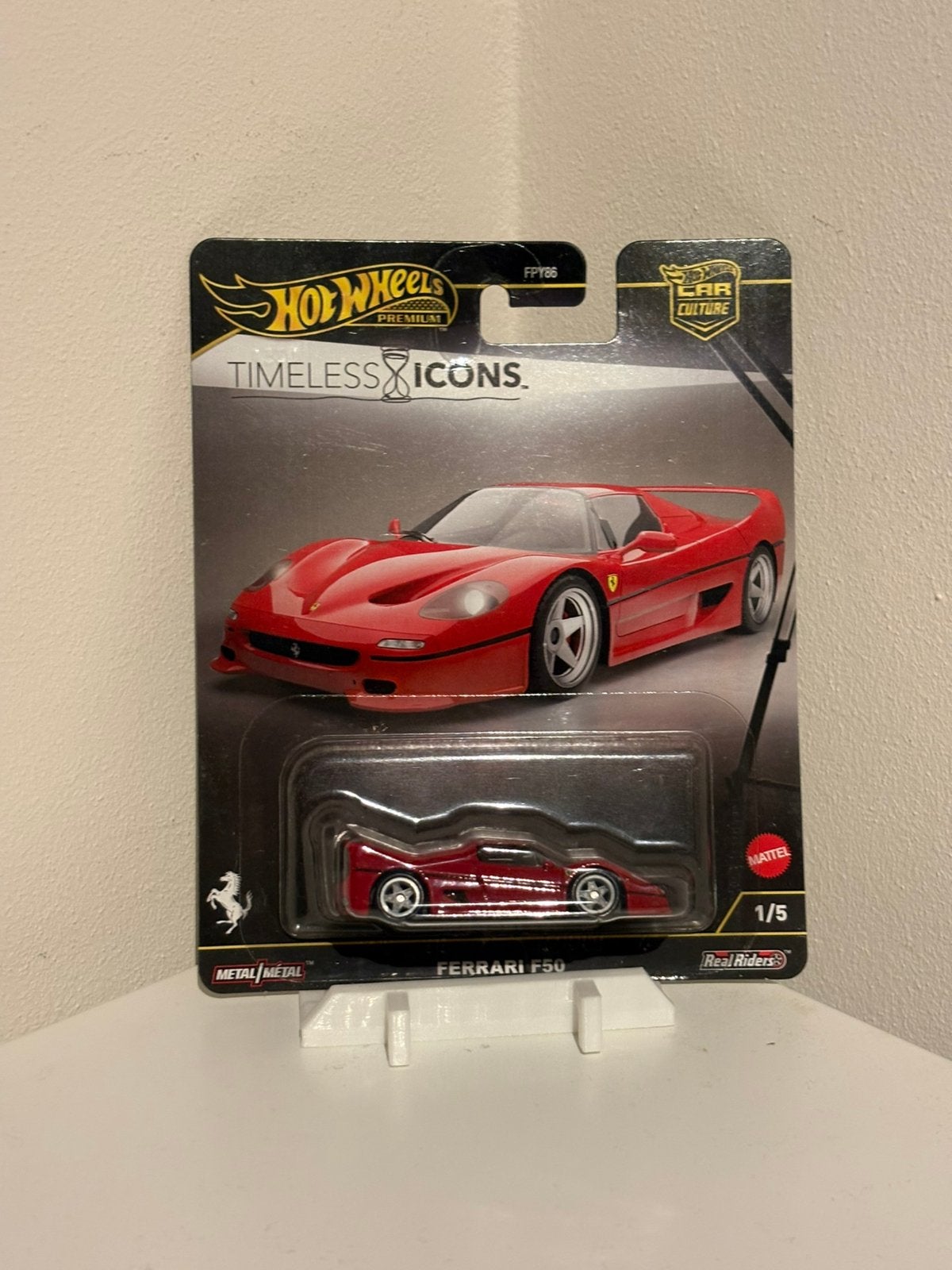 Hot Wheels Premium Ferrari F50, Ophalen of Verzenden, Zo goed als nieuw, Auto