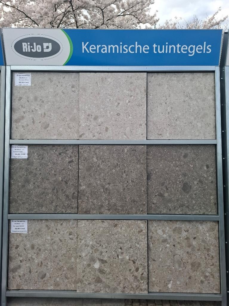 keramische tuintegels, Ophalen of Verzenden, Nieuw, Keramiek, Terrastegels