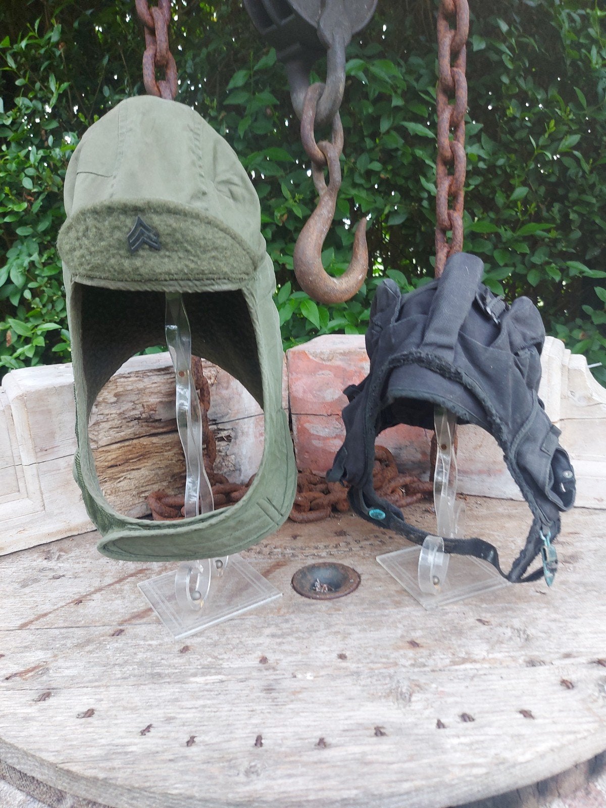 2 x militaire hoofd bescherming binnenvoering m1 helm+ tankh, Ophalen of Verzenden, Landmacht, Amerika, Helm of Baret