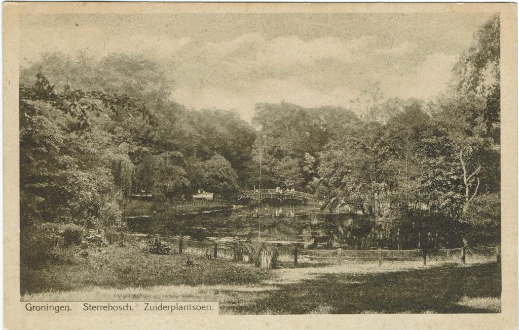 Groningen – Sterrebos Zuiderplantsoen., Ophalen of Verzenden, Voor 1920, Ongelopen, Groningen