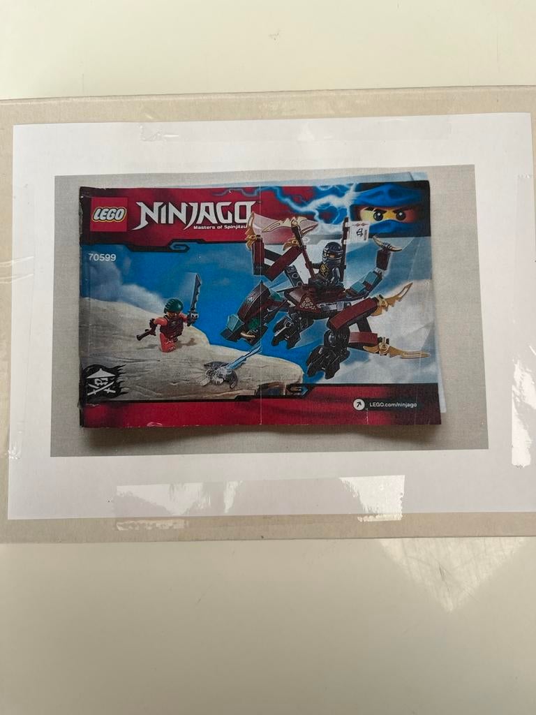 Lego Ninjago 70599 Cole's Draak Instructieboekje en de lego, Kinderen en Baby's, Speelgoed | Duplo en Lego, Gebruikt, Lego, Losse stenen