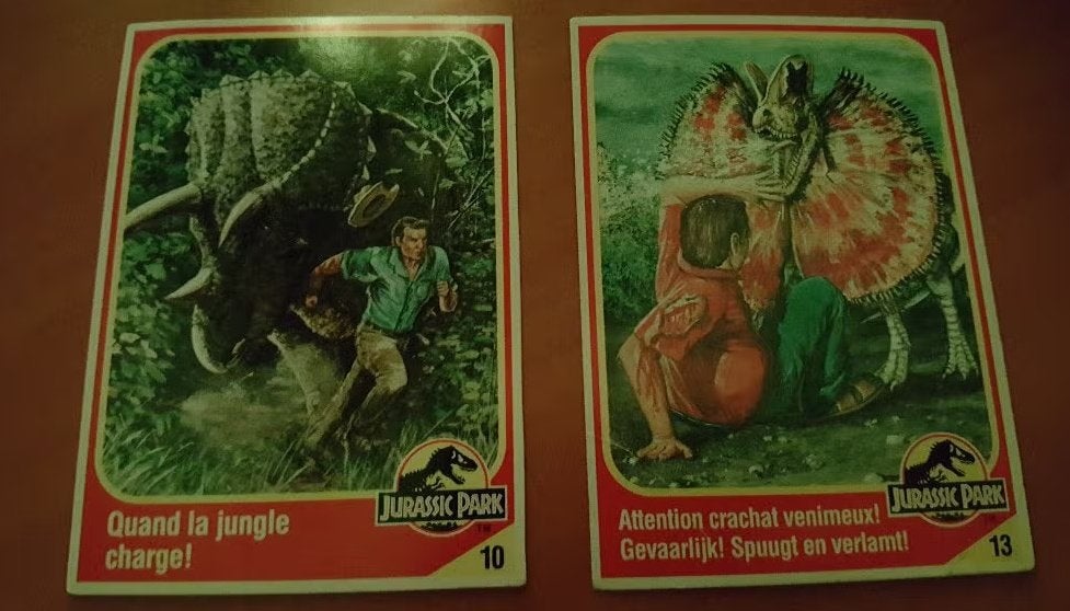 Kenner Jurassic Park 1993 kaarten, Verzenden, Zo goed als nieuw