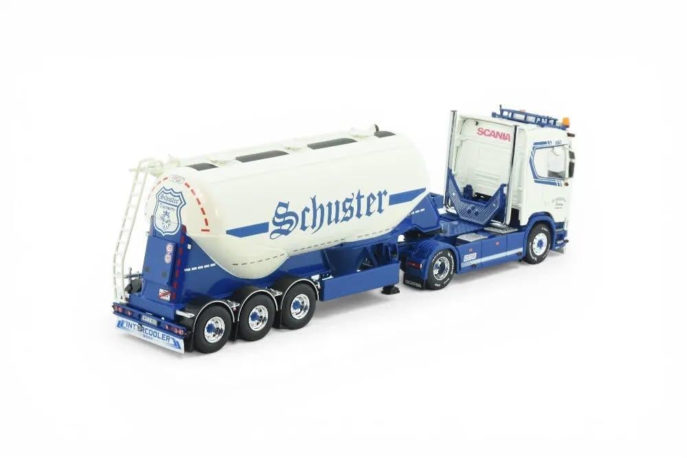 TEKNO SCANIA NEXT GEN R 560 MET FELDBINDER  SCHUSTER, Hobby en Vrije tijd, Modelauto's | 1:50, Ophalen of Verzenden, Nieuw, Bus of Vrachtwagen