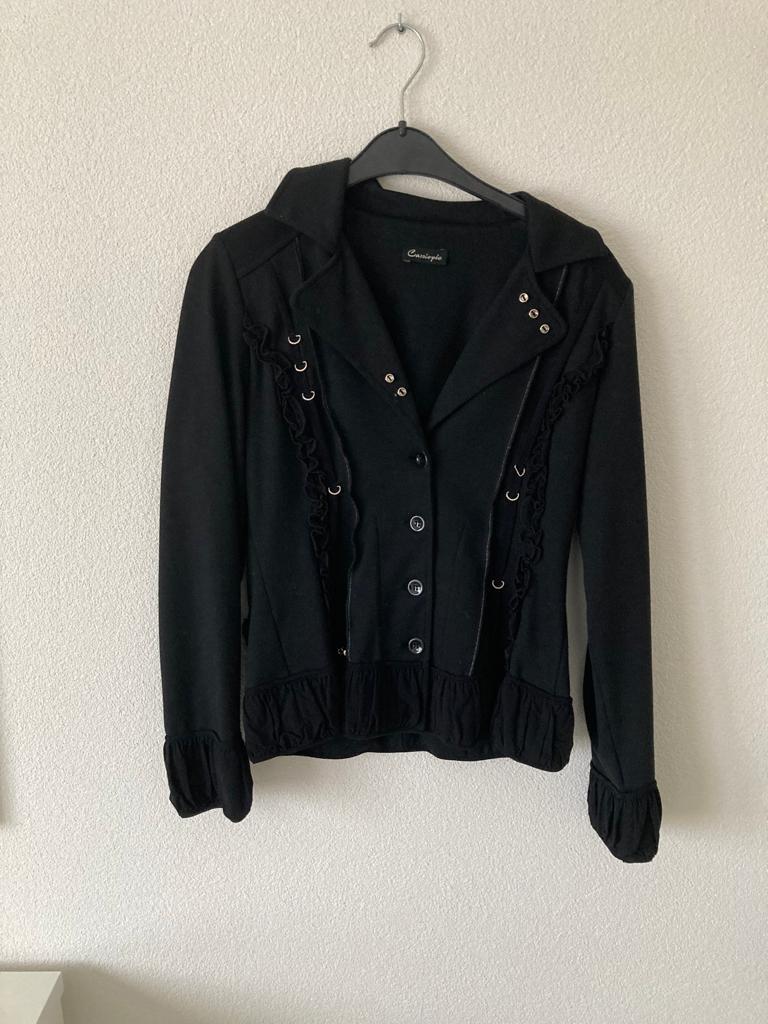 Leuk jasje ‘cassiopee’ M 38/40, Kleding | Dames, Ophalen of Verzenden, Zo goed als nieuw, Maat 38/40 (M), Zwart