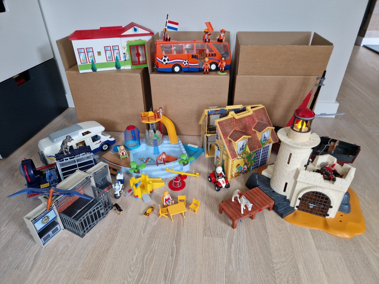 Héél veel Playmobil Gote Playmobil collectie: dozen vol!, Kinderen en Baby's, Speelgoed | Playmobil, Ophalen, Gebruikt, Complete set