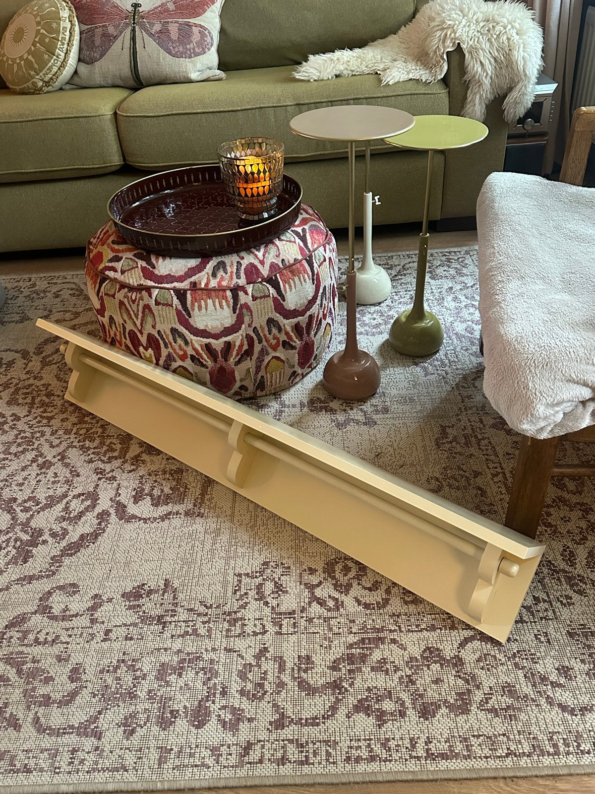 Wandplank met roede - 110 cm breed, Ophalen, Gebruikt