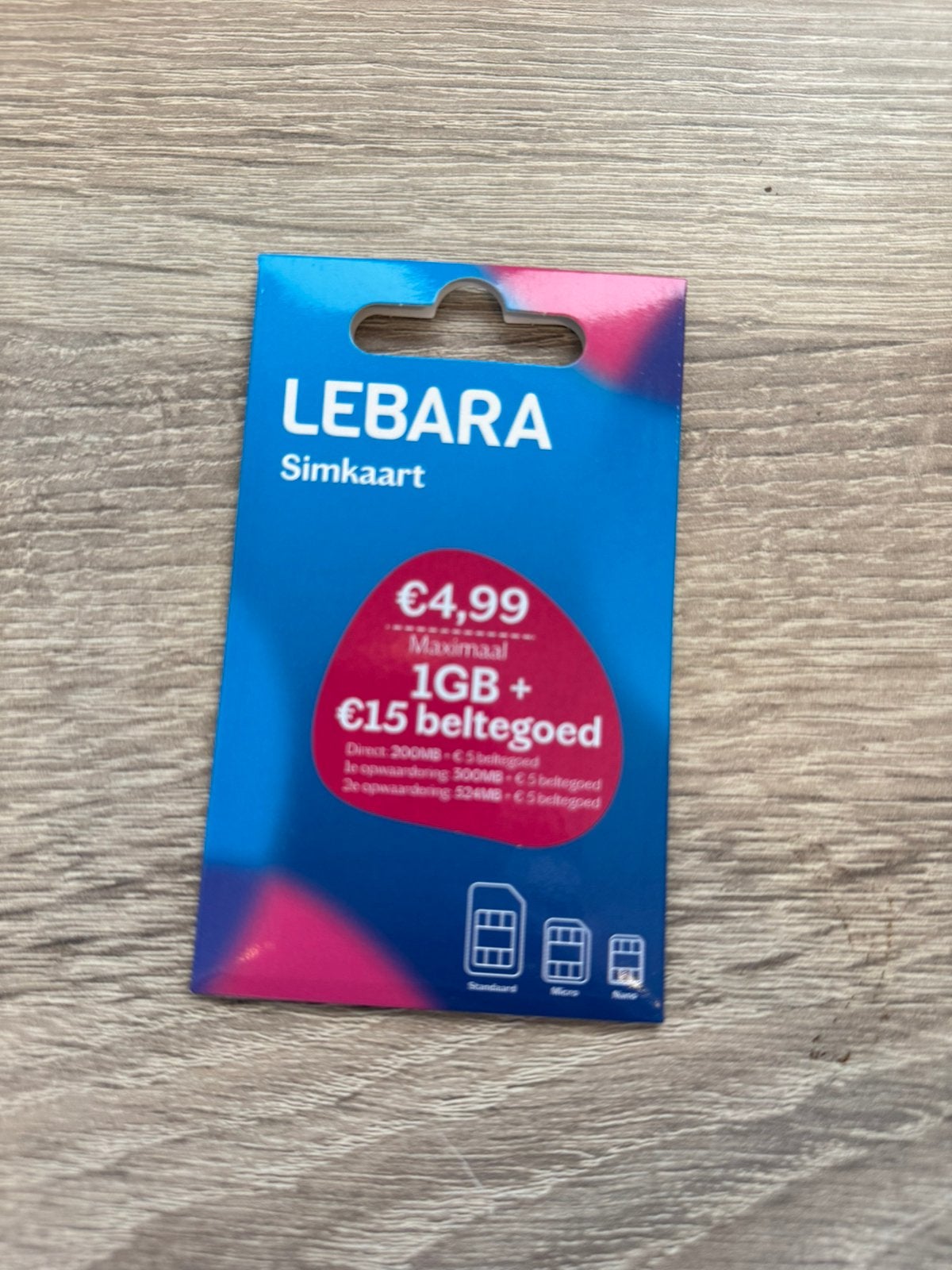 Lebara prepaid simkaart 0630853000, Ophalen of Verzenden, Zo goed als nieuw, KPN