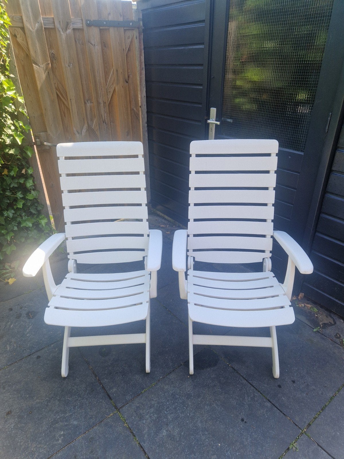 Kettler Tiffany verstelbare tuinstoelen (2 stuks), Ophalen of Verzenden, Gebruikt, Kunststof, Verstelbaar