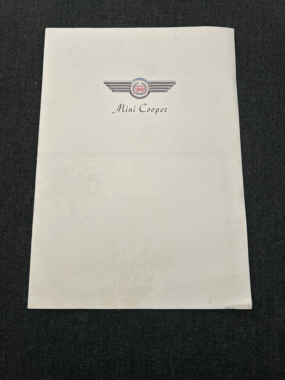 Mini Cooper brochure -begin jaren 90, Ophalen of Verzenden, Zo goed als nieuw, Overige merken