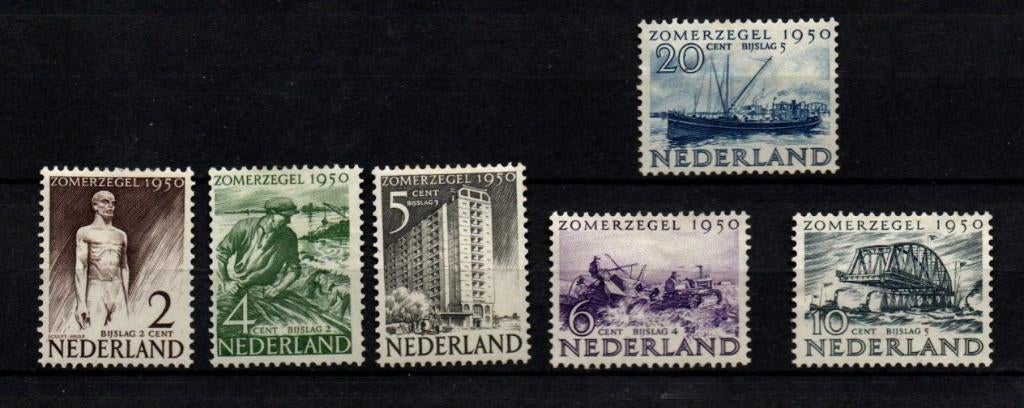 serie Zomerzegels 1950   ongebruikt, Verzenden