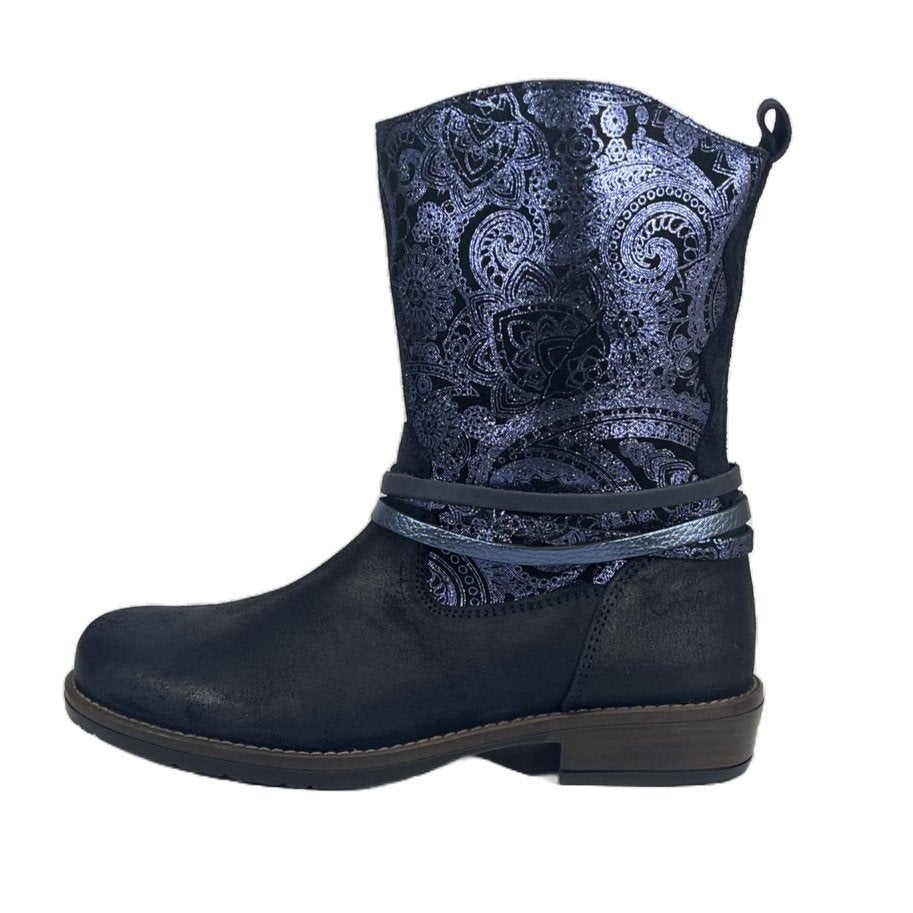 KANJERS maat 29 lerenlaars/rits donkerblauw gratis verzenden, Buizerdlaan 6 Nieuwegein (showroom 270), Nieuw, Laarzen, KANJERS