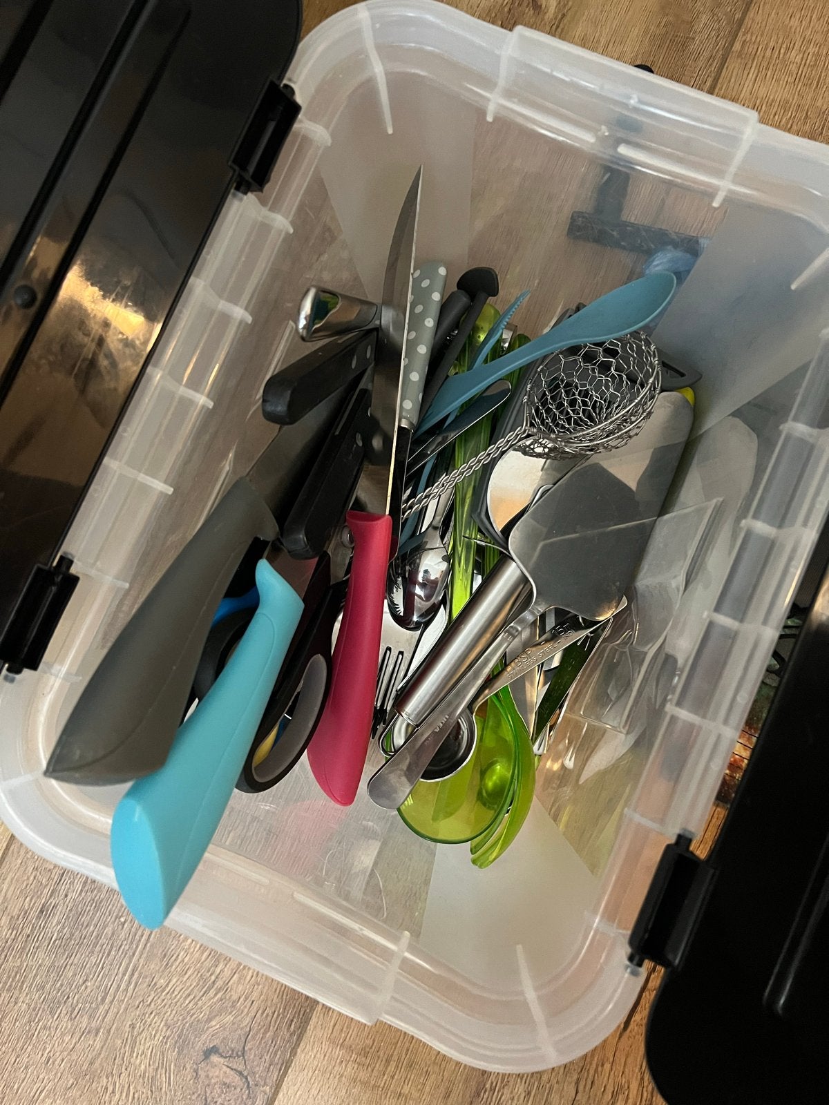 Diverse kookspullen in handige opbergbox, Ophalen, Kunststof, Meerkleurig, Overige typen