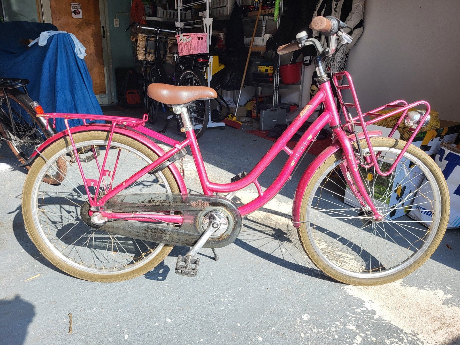 meisjesfiets 8-10 jaar, Ophalen, Gebruikt, Terugtraprem, 20 inch