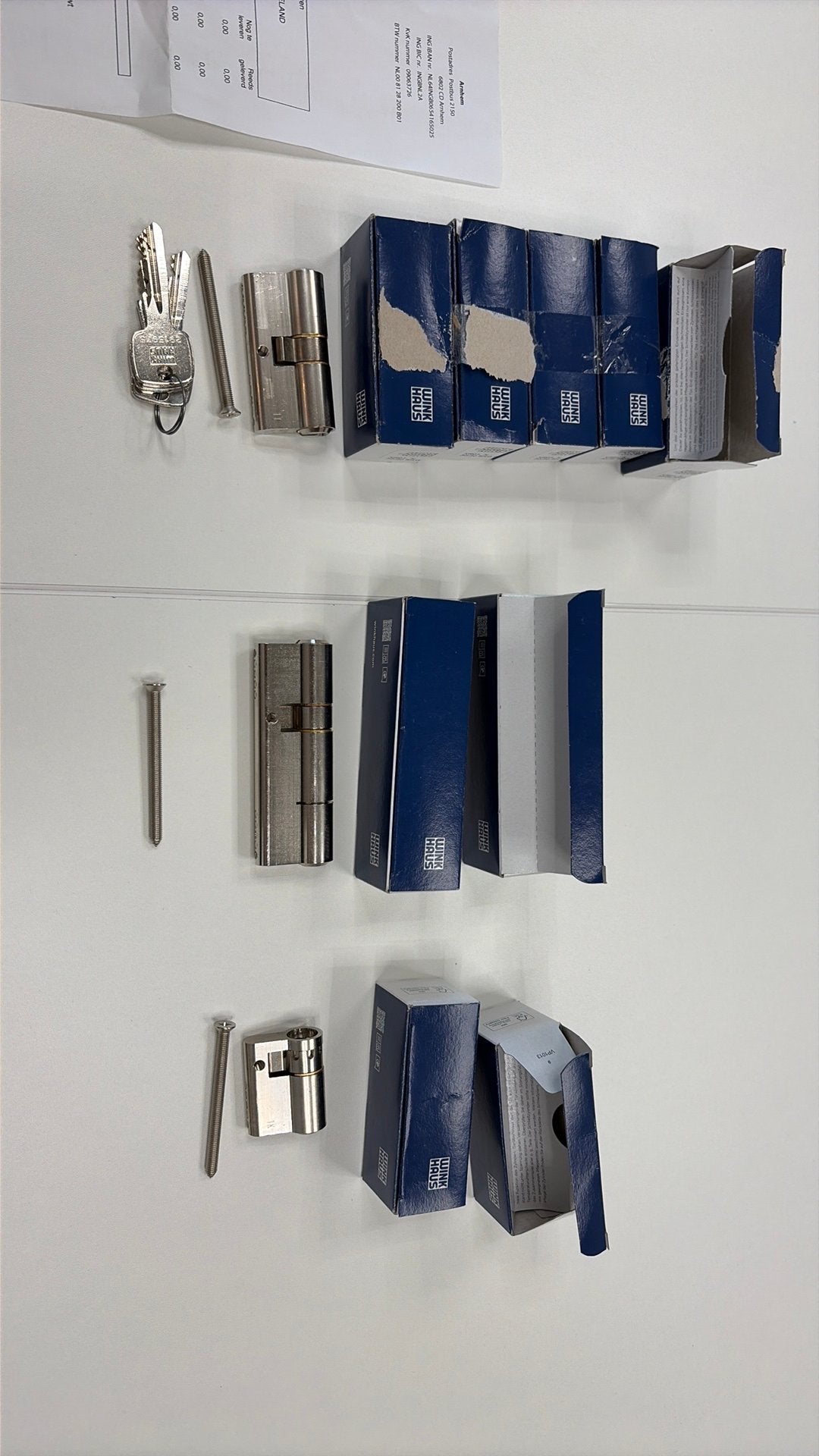 Cilindersloten gelijksluitend (Nieuw), Ophalen of Verzenden, Nieuw, Rvs, Slot