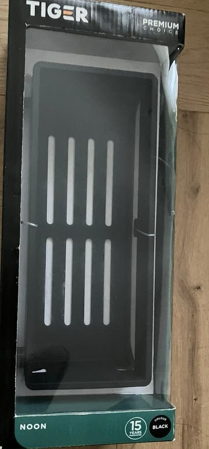 Badkamer accessoiretray Tiger Boston Noon matzwart doucherek, Ophalen of Verzenden, Nieuw, Zwart