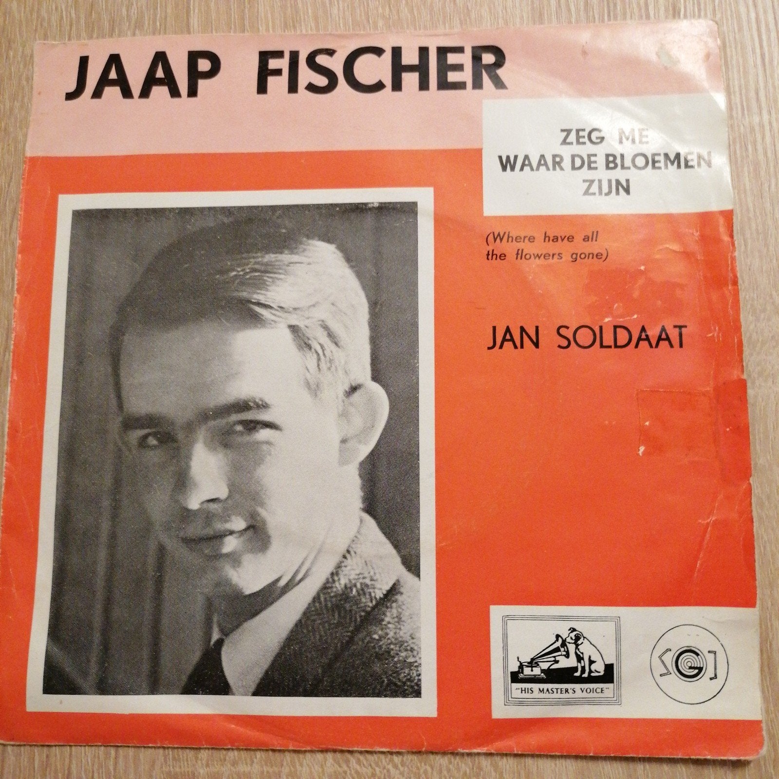 Jaap fischer/zeg me waar de bloemen zijn, Ophalen of Verzenden, Gebruikt, Overige formaten, Levenslied of Smartlap