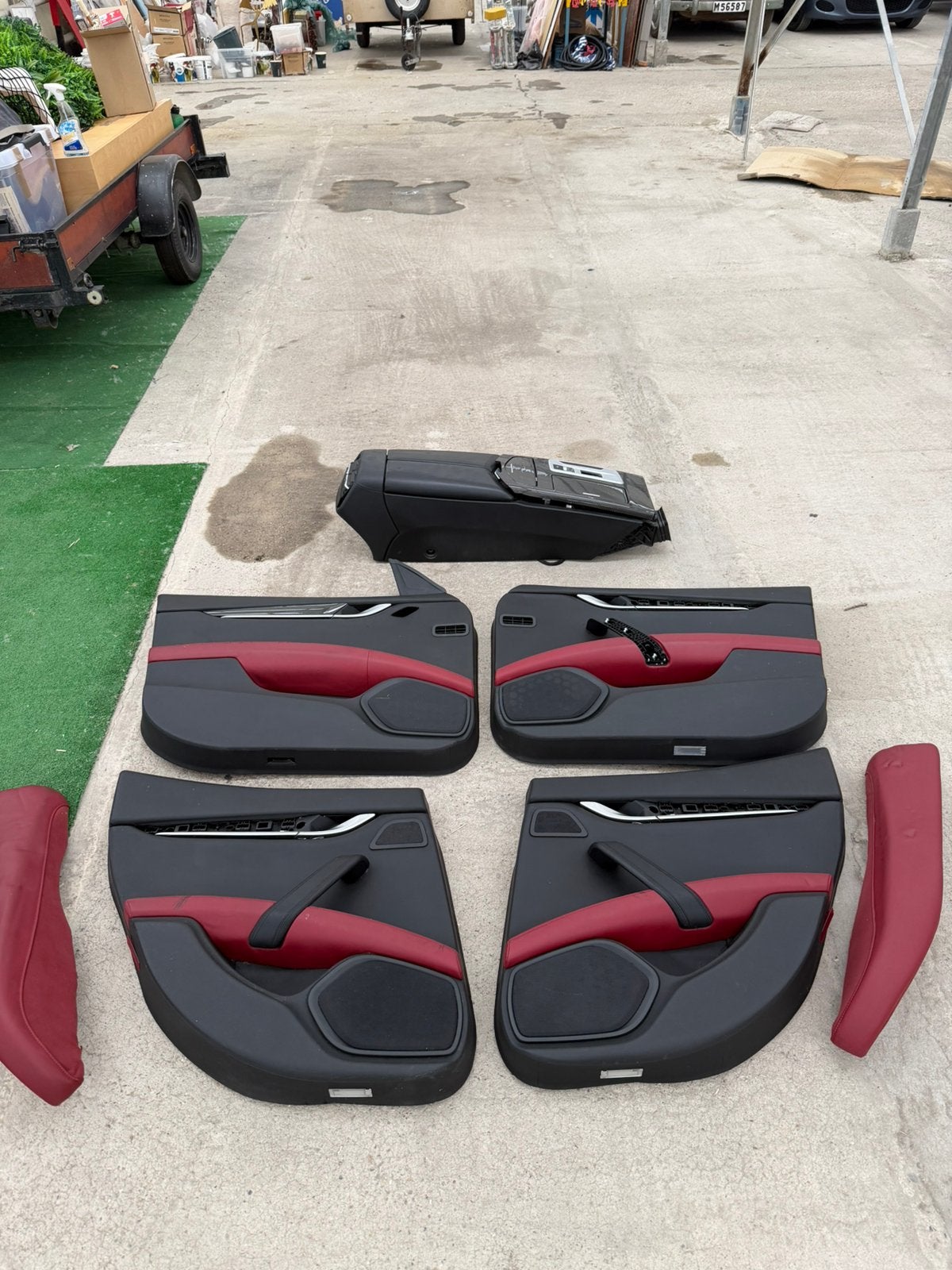 Maserati Ghibli Interieur Rood Leer met Carbon Accenten, Auto-onderdelen, Ophalen, Gebruikt, Maserati