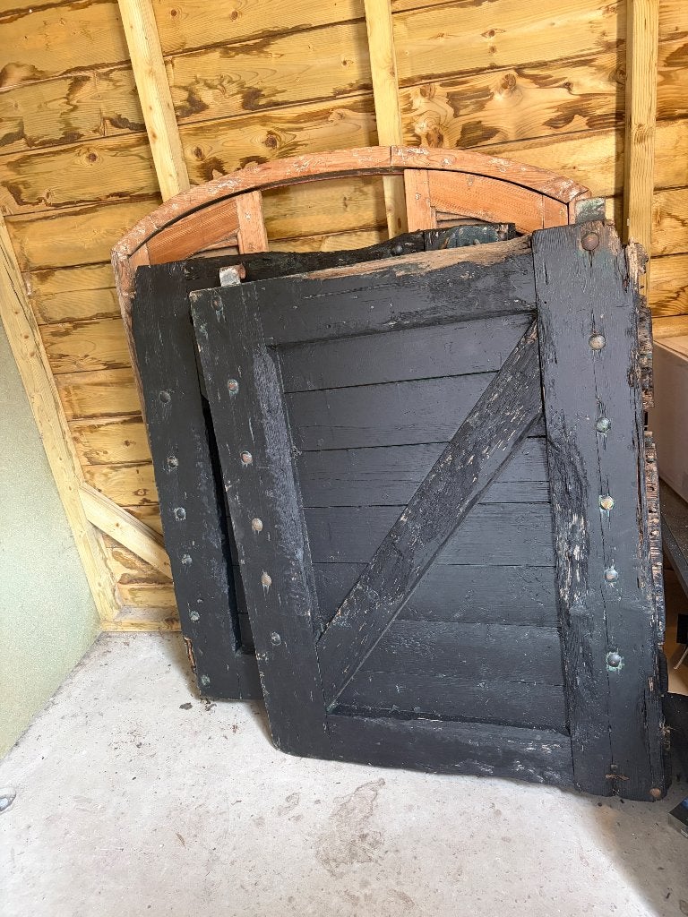 Staldeuren brocant landelijk interieur, Ophalen, Hout, Landelijk, Gebruikt
