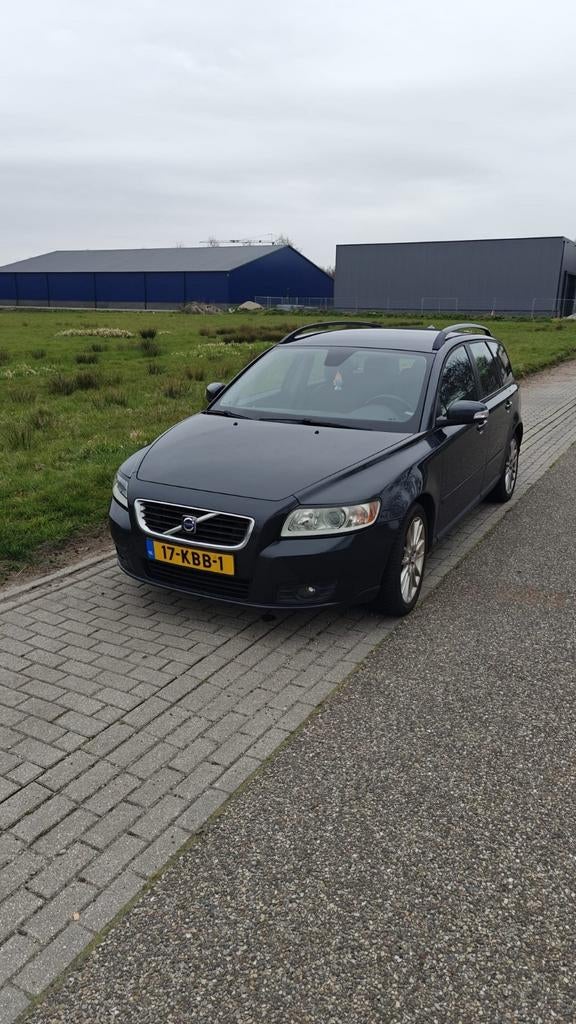 Volvo V50 1.8 2009 Grijs, Auto's, Voorwielaandrijving, Zwart, 4 cilinders, Stationwagon
