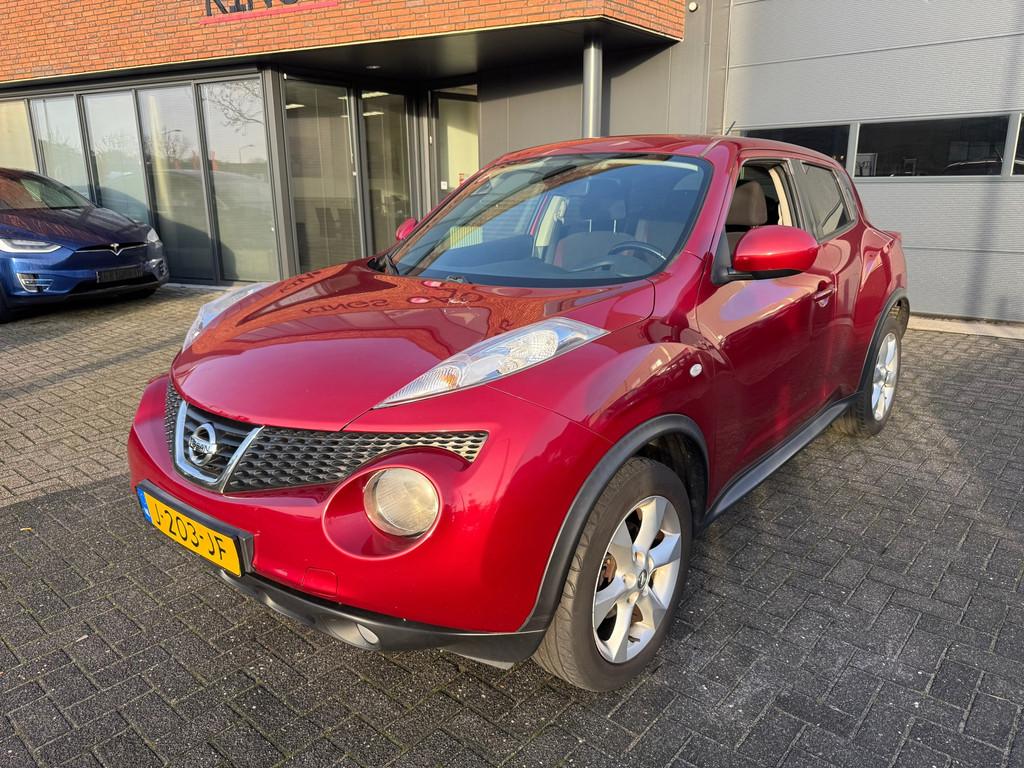 Nissan Juke 1.6 Acenta AUTOMAAT AIRCO CRUISE GOED ONDERHOUDE, Auto's, Nissan, Euro 5, 4 cilinders, 49 €/maand, SUV of Terreinwagen