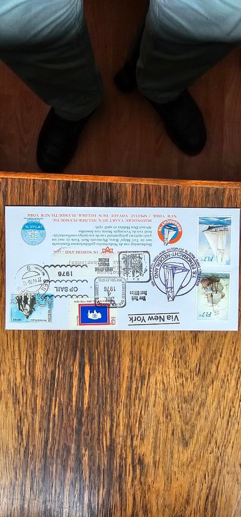 Speciale Envelop Bijzondere Vaart Den Helder-Plymouth-NY, Verzenden, Noord-Holland