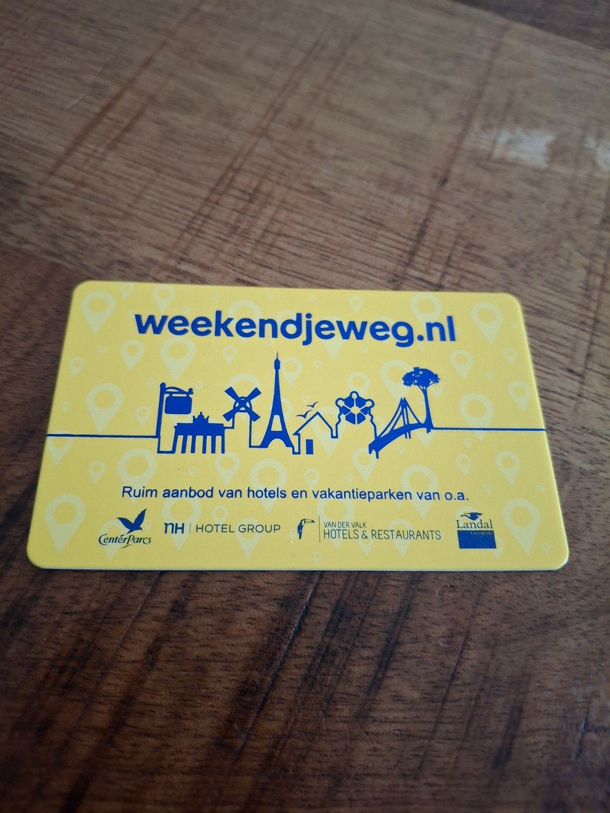 Te koop weekendjeweg bon, Eén persoon, Cadeaubon