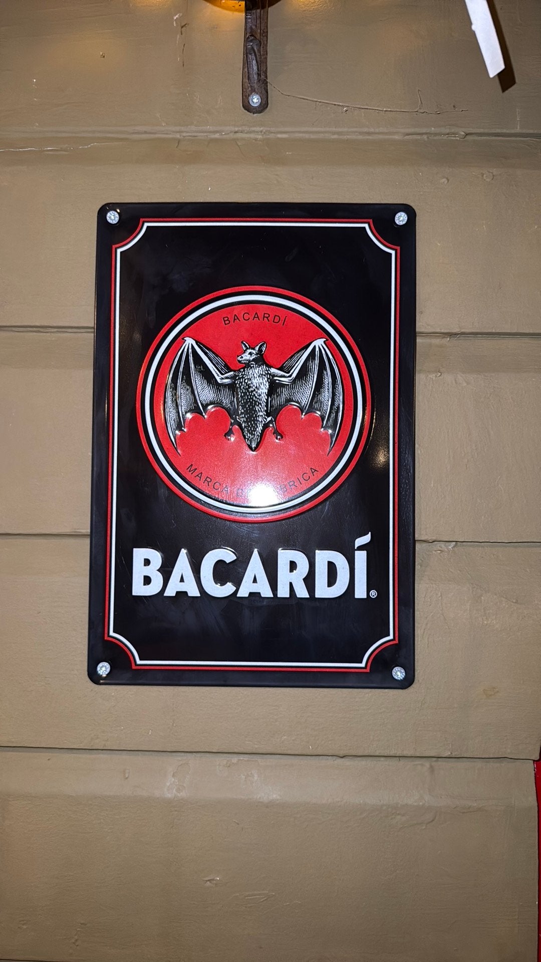 Bacardi Bord - Kroeg, Bar, Keet, Cafe!, Ophalen of Verzenden, Zo goed als nieuw, Reclamebord