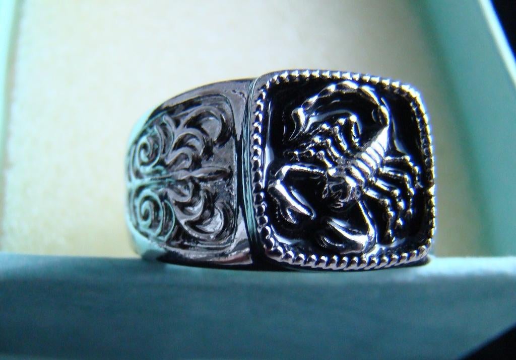 Ring Tibet zilver Schorpioen maat 19 ongedragen -NIEUW-, Sieraden, Tassen en Uiterlijk, Ringen, 19 tot 20, Nieuw, Ophalen of Verzenden