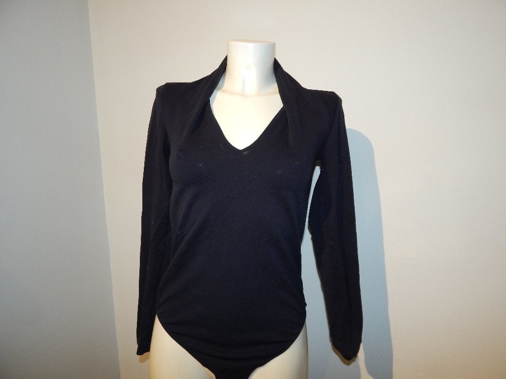 Wolford zwarte stretch body apart deel bij de hals M