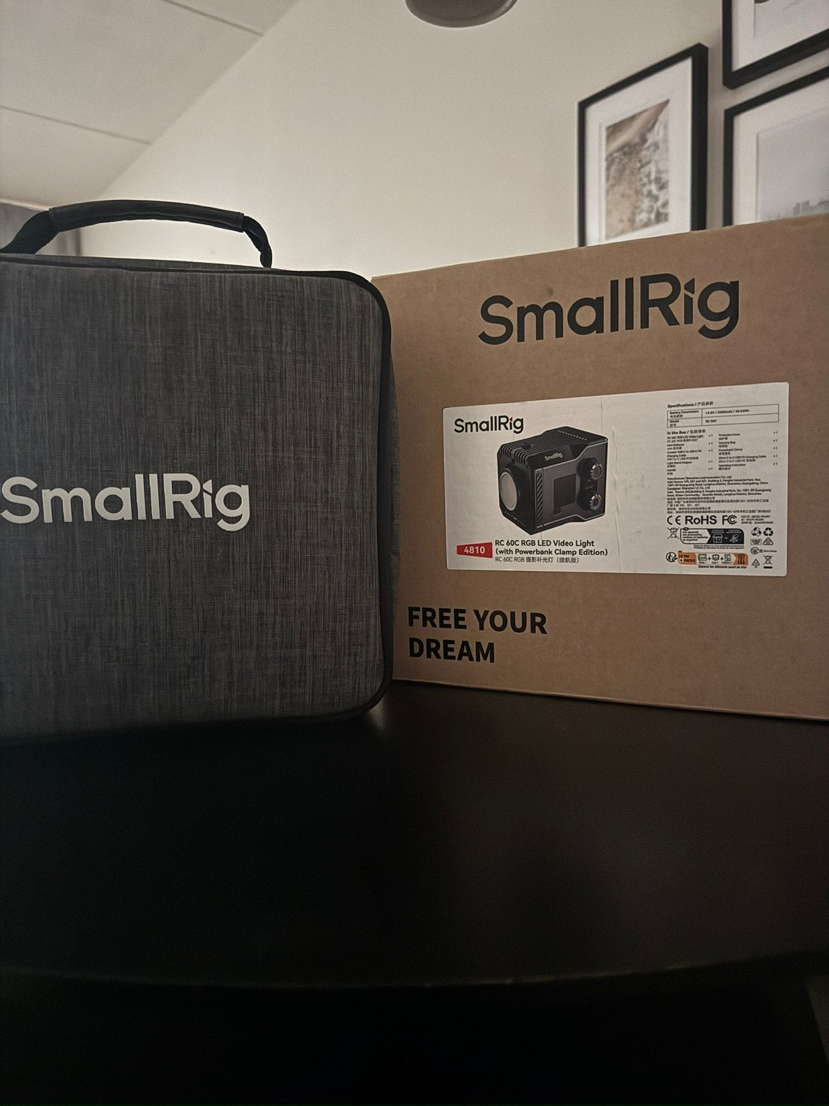 Smallrig rc 60 with powerbank clamp edition., Audio, Tv en Foto, Fotografie | Fotostudio en Toebehoren, Draadloos, Smallrig, Ophalen of Verzenden