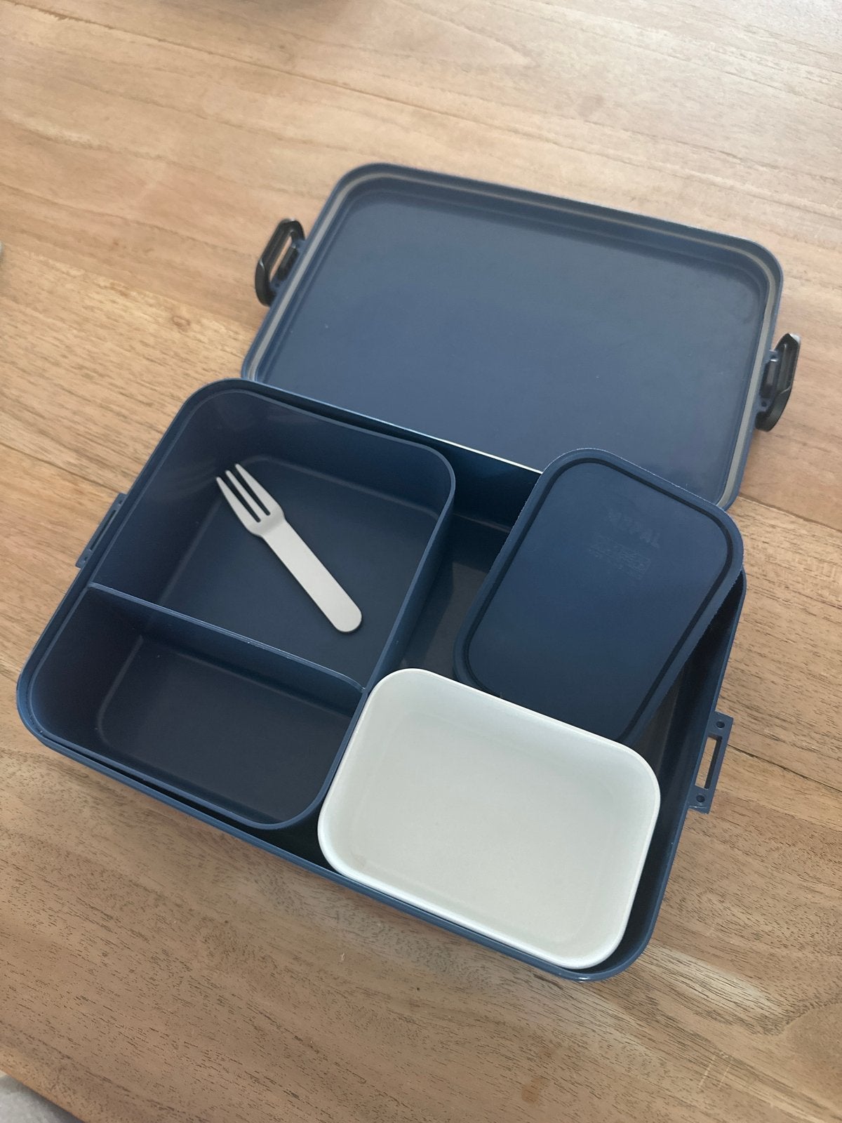 Mepal lunchbox bento Break XL blauw - 25,5 x 17 x 8,1 cm, Kunststof, Ophalen of Verzenden, Broodtrommel, Overige merken