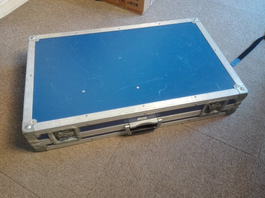 Blauwe zeer degelijke flightcase, Muziek en Instrumenten, Behuizingen en Koffers, Gebruikt, Overige instrumenten, Flightcase, Ophalen of Verzenden