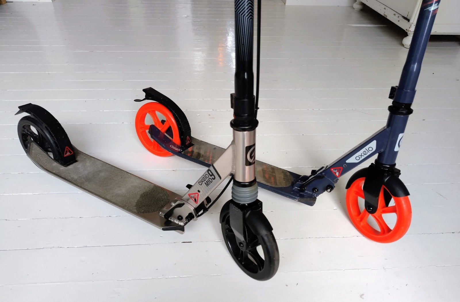 Set van 2 bijna nieuwe Oxelo Mid Steps (7 & 9) - Inklapbaar, Ophalen, Zo goed als nieuw, Gewone step, Oxelo
