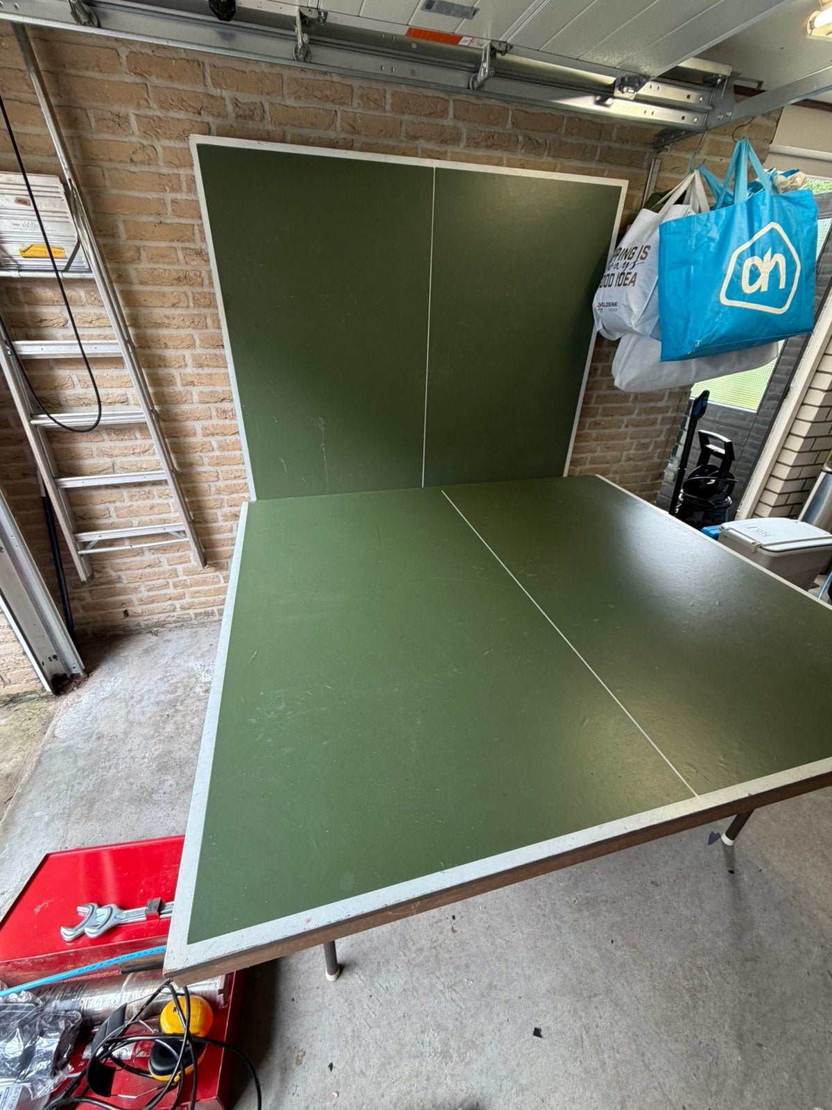 Heemskerk tafeltennis tafel, Ophalen, Gebruikt, Tafel Indoor, Inklapbaar