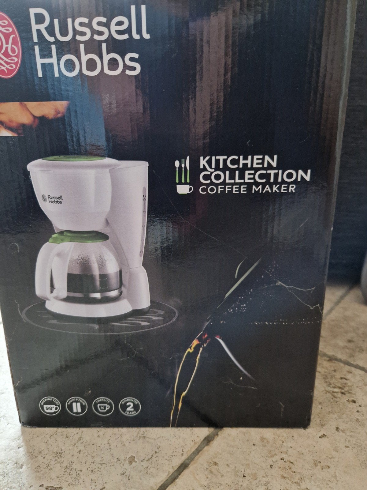 Nieuw Russell Hobbs Kitchen Collection Koffiezetapparaat, Witgoed en Apparatuur, Ophalen, Afneembaar waterreservoir, 10 kopjes of meer