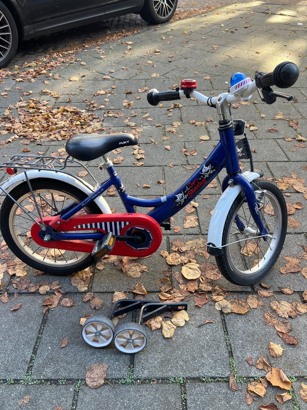Puky kinderfiets 16 inch met zijwieltjes, Fietsen en Brommers, Ophalen, Terugtraprem, Zijwieltjes, 16 tot 20 inch