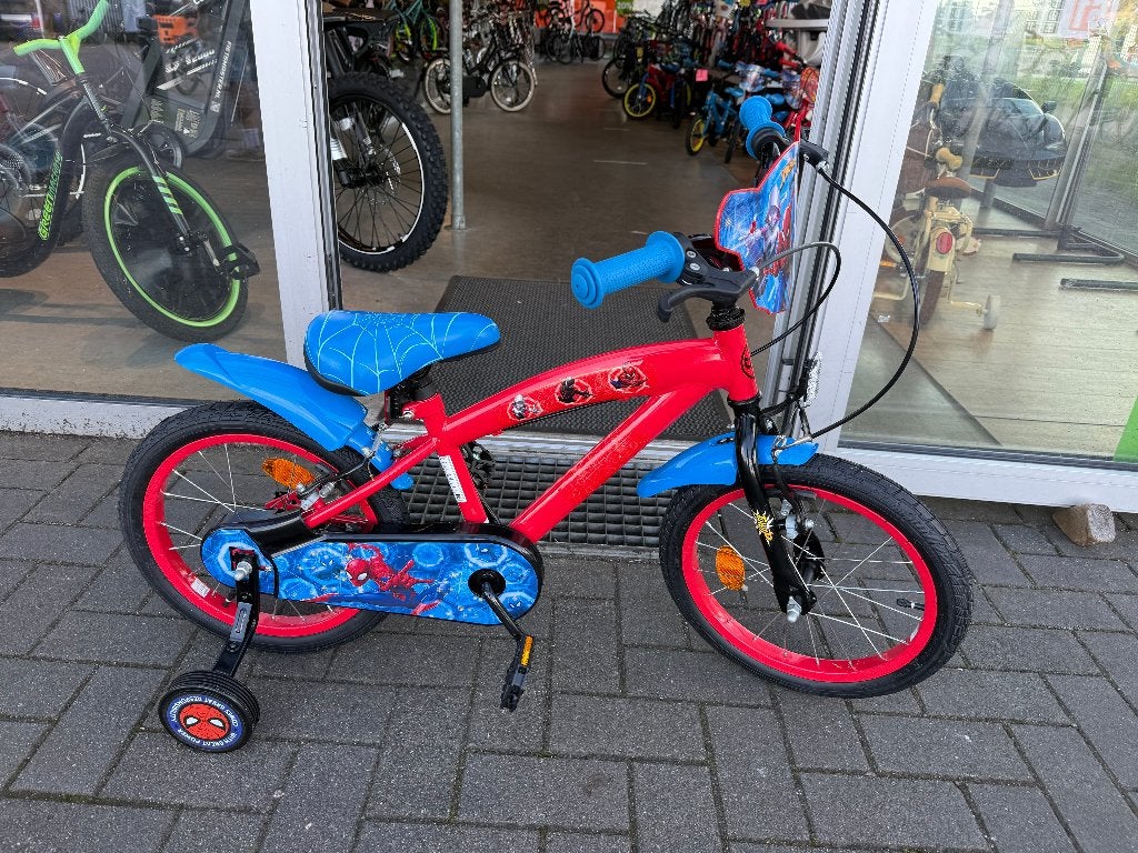 FIETSMASTER Spider-Man Kinderfiets - Jongens - 16 inch OP=OP, Fietsen en Brommers, Velgrem, Nieuw, Handrem, 16 inch