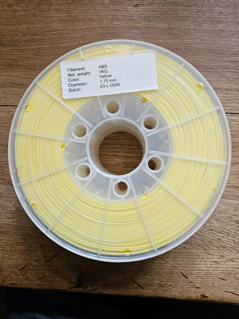 3D Printer fillament ABS Geel, Ophalen of Verzenden