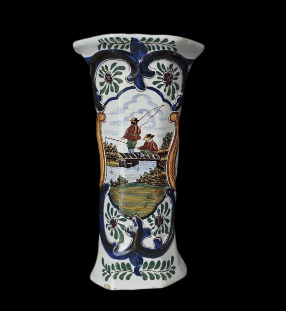 Antieke porselein Delfts Blauw vaas, Verzenden