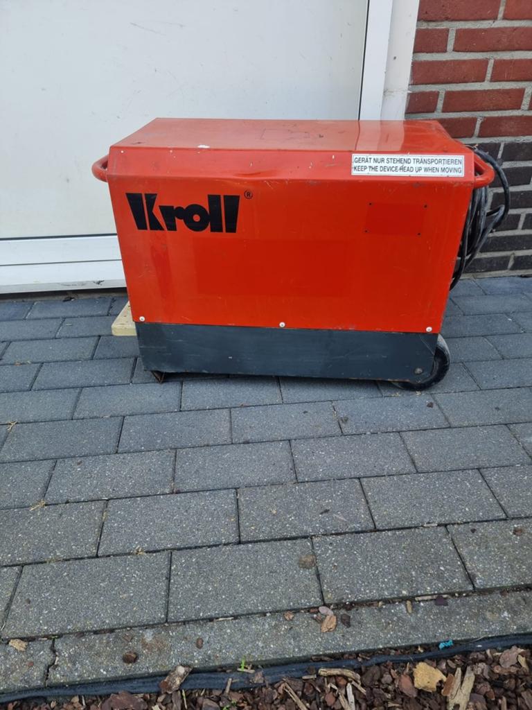 Kroll TE35 Bouwdrogerontvochtiger, Ophalen, Minder dan 60 cm, Minder dan 30 cm