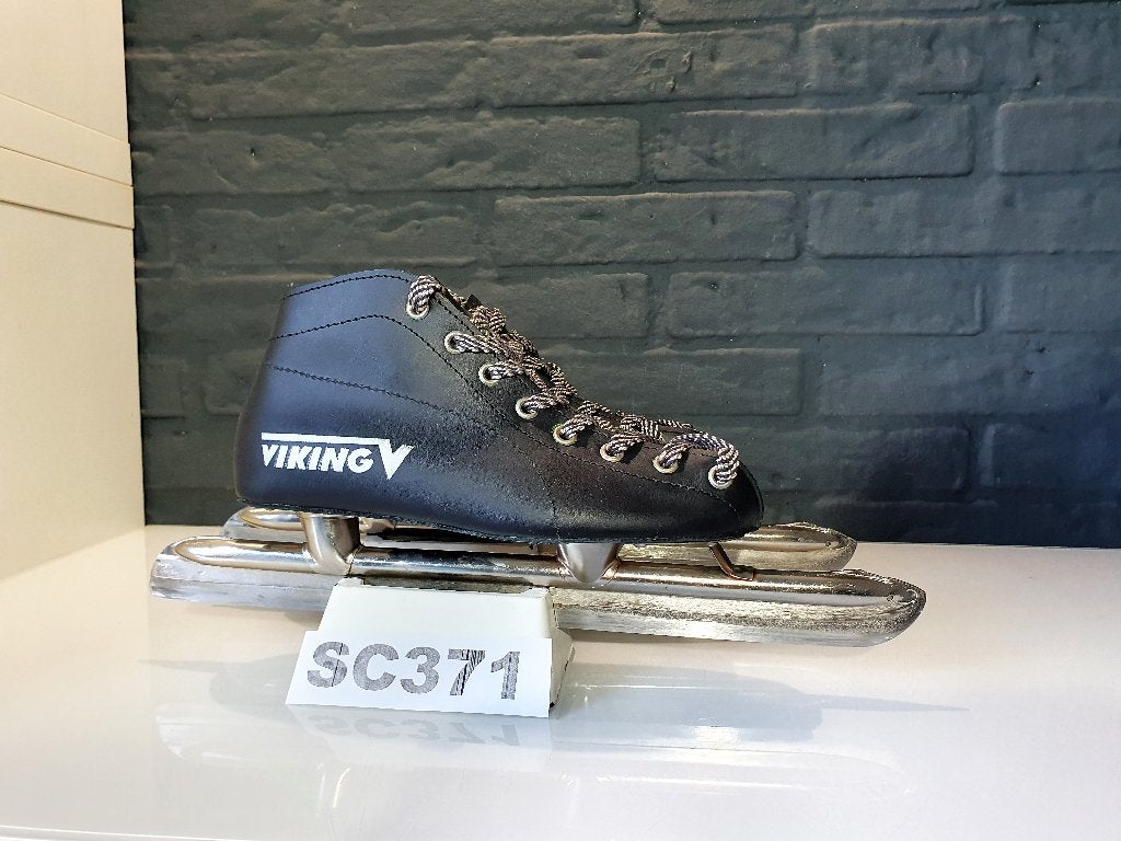 Viking Junior Vaste Lage Laag Noren Leder Zwart Maat 32, Sport en Fitness, Schaatsen, Viking, Verzenden, Nieuw, Noren