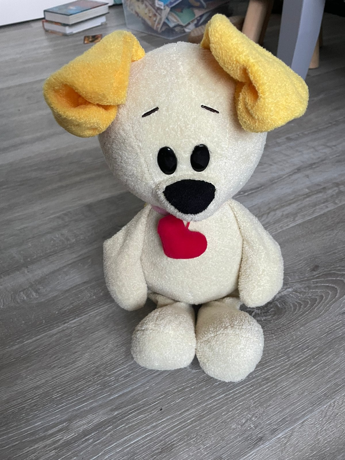 Woezel en Pip knuffel 42 cm, Geel, Zo goed als nieuw, Middelgroot (20 tot 80 cm), Hond