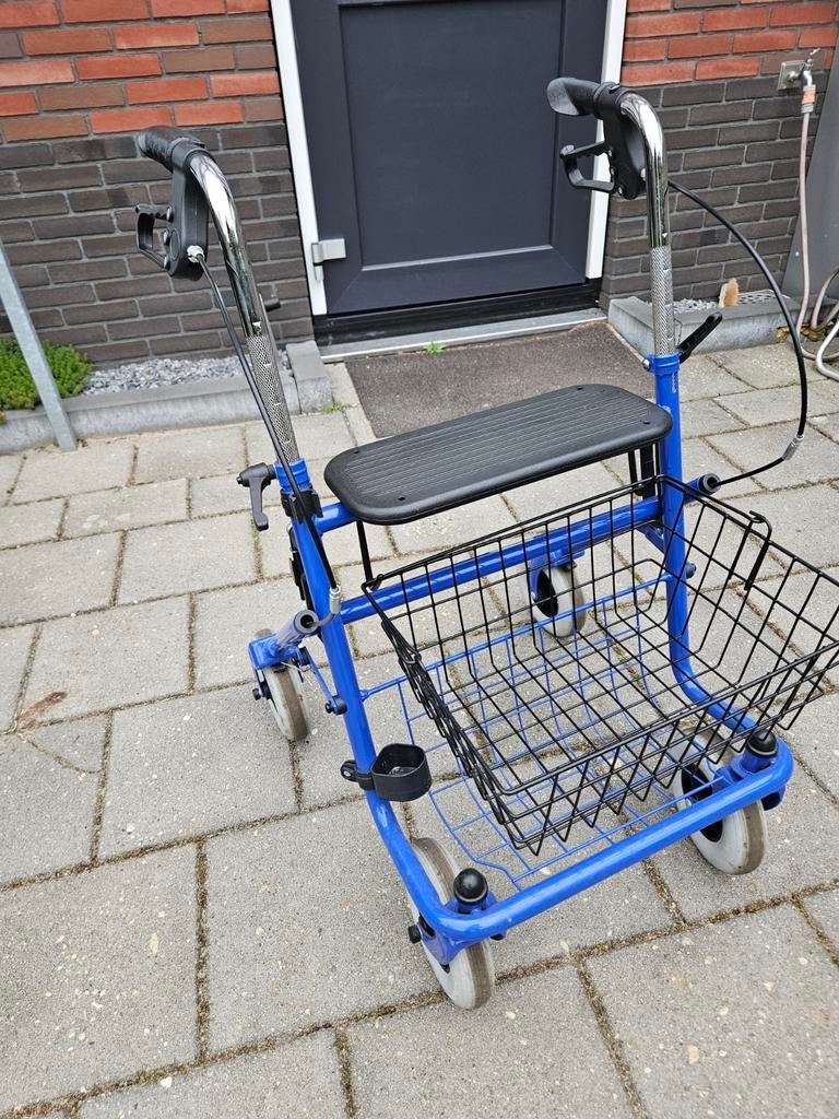 Reha Rollator blauw weinig gebruikt, Diversen, Ophalen, Zo goed als nieuw