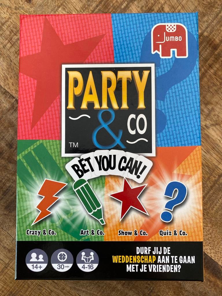 Party & Co Bet You Can! bordspel, Drie of vier spelers, Ophalen of Verzenden, Zo goed als nieuw