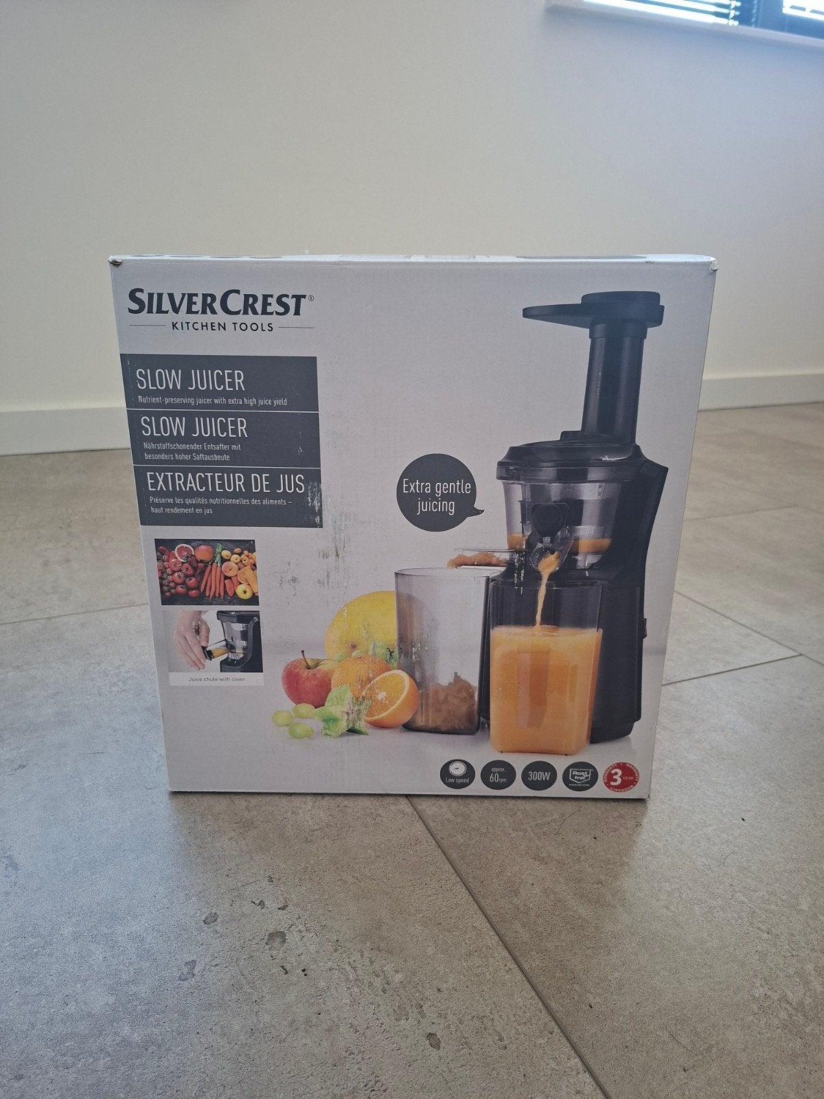 Slow juicer silvercrest, Minder dan 1 liter, Ophalen of Verzenden, Nieuw, 3 snelheden of meer