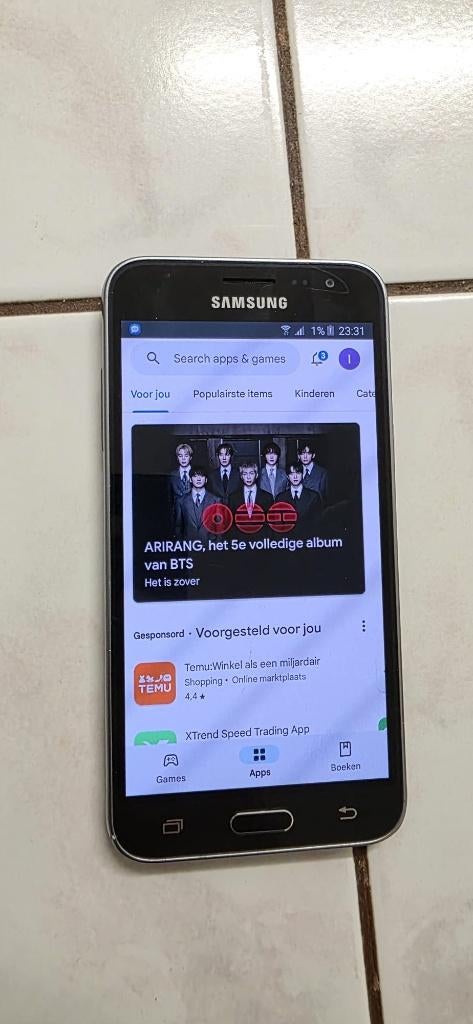 Samsung J3 in goede staat, Telecommunicatie, Mobiele telefoons | Samsung, Overige modellen, Zwart, Ophalen of Verzenden, Zo goed als nieuw