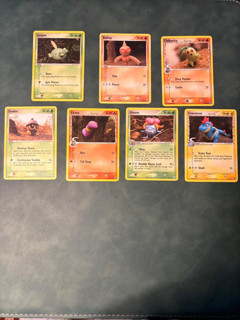 Oude pokemon kaarten Yuka mori vintage, Ophalen of Verzenden, Meerdere kaarten